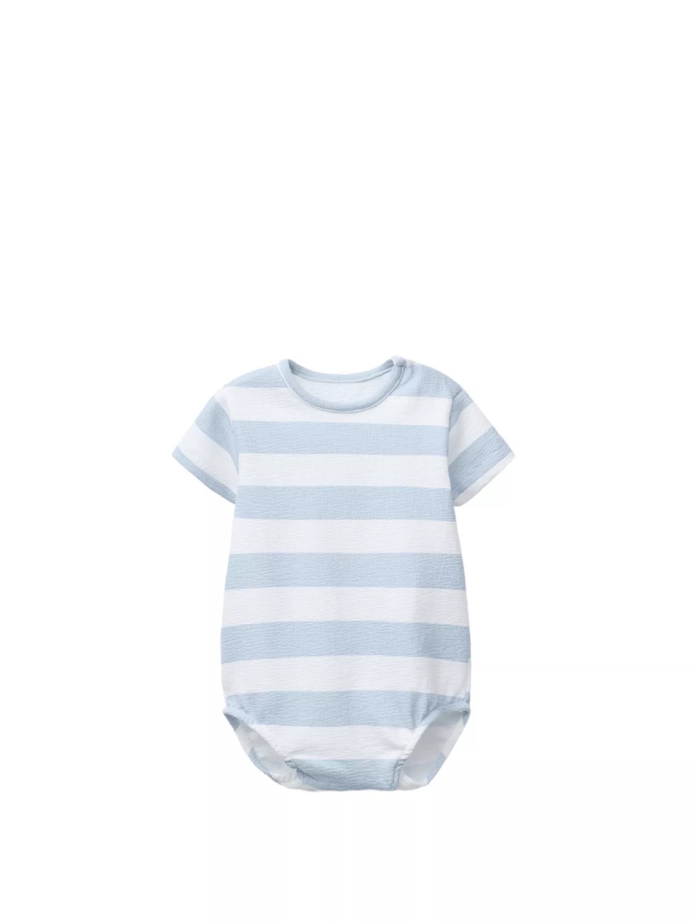 Zara Light Blue and White Striped Baby Bodysuit